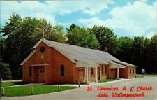 1960'S. ST. VERONICA'S R.C. CHURCH. LAKE WALLENPAUPACK, PA. POSTCARD. BQ4 picture