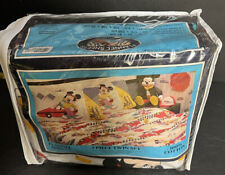 OFFICIAL WALT DISNEY MICKEY MOUSE AUTO RACING 3 PIECE TWIN SET FLANNEL SHEETS picture