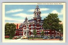 Saginaw MI-Michigan, Saginaw County Court House, Antique Vintage Postcard picture