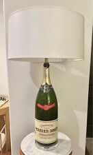 Giant vintage Balthazar size Pierre Jouet champagne bottle lamp w/ acrylic base picture