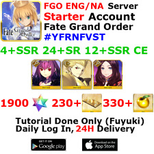 [ENG/NA][INST] FGO / Fate Grand Order Starter Account 4+SSR 230+Tix 1900+SQ #YFR picture