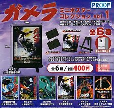 Gamera Mini Poster Collection vol.1 Capsule Toy 6 Types Full Comp Set Gacha New picture