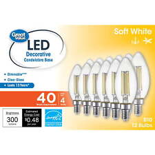 Great Value LED Light Bulb, 4W  B10 Deco Lamp E12 Candelabra Base picture