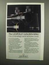 1987 Leupold Scopes Ad - The Golden Ring picture