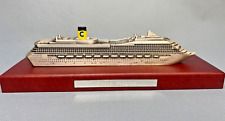 Vintage Fratelli Pazzaglia Costa Magica Cruise Ship Ocean Liner Model Wood Base picture