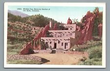 Hidden Inn Gateway Garden of the Gods Antique Colorado CO Vintage Postcard picture