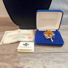 Jacqueline Kennedy JBK Camrose & Kross Flower Pin Brooch Pendant Belle Mere picture