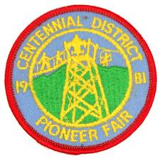 1981 Pioneer Fair Centennial District Denver Area Council Patch Scouts BSA CO picture
