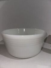 Hamilton Beach White Milk Glass Mixing Bowl Pyrex Wisconsin BEAUTIFUL Condition picture
