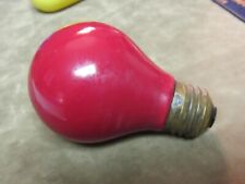 Vintage General Electric  Light Bulb Solid Red Color Working condition picture