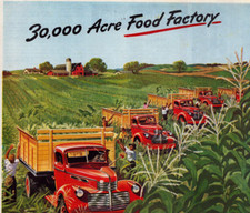 GMC Trucks Seabrook Farms Bridgeton NJ Harvesting the Crop Vintage Print Ad 1946 picture