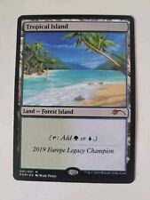 Tropical Island Reprint Altered Art Dual Country NM English MTG picture