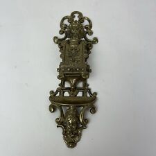 Antique Bronze French Matches Wall holder Satyt Putti Head Plaque  picture