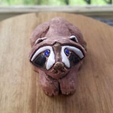 Artesania Rinconada Raccoon Figurine Earthenware Ceramic Pottery picture