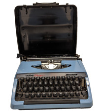 Vintage Blue Brother Charger II Portable Typewriter with Case picture