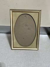 vtg 5x7 brass frame picture