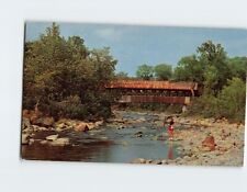 Postcard Covered Bridge Lancaster New Hampshire USA picture