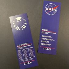 • SHIELD / NASA • JOINT DARK ENERGY MISSION • PAIR OF BOOKMARKS • AVENGERS • picture