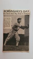 Stan Frenchy Bordagary 1935 Dodgers Orioles Game Picture RARE picture