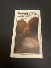 Vintage c.1930's Seven Falls and South Cheyenne Canyon Colorado Travel Brochure picture