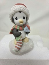 Precious Moments "Caught Up In The Holidays" Penguin Figurine 131044 New In Box picture
