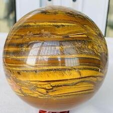 Natural Tiger Eye stone ball quartz crystal ball Reiki healing 2000G picture