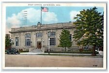 1932 Post Office Exterior Building Richmond Indiana IN Vintage Antique Postcard picture