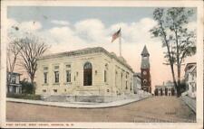 1916 Nashua,NH Post Office,West Front Hillsborough County New Hampshire Postcard picture