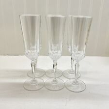 St. George Crystal American Heritage Fluted Campaign Flutes Set Of 6 picture