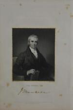 Antique Chief Justice Supreme Court John Marshall 1834 Engraving Art picture