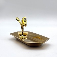 Rolls-Royce Gold Ashtray Spirit of Ecstasy Luxury Collectible w/ Gift Box picture