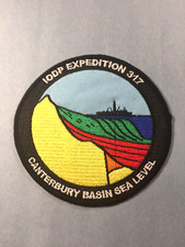 Canterbury Basin Sea level 10DP Expedition 317 color patch 4" picture