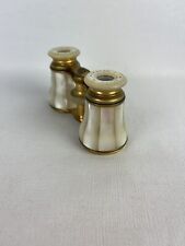 Antique Mother of Pearl Brass Opera Glasses With Original Case Lemaire FI Paris picture