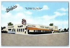 c1940 Hudgins Original Sea Food House West Palm Beach Florida Vintage Postcard picture