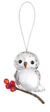 Ganz Crystal Expression Winter Acrylic Owl on Holly Orn Suncatcher picture