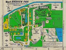 Map of Riverview Park, Chicago 1940 Repro 8 X 10 picture