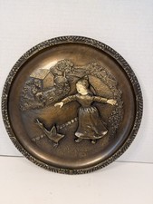 1979 Uncertain Beginning Life's Interludes Bronze Plate by James Warren Roberts picture