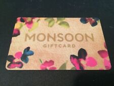 MONSOON ( UK ) Colorful Flowers ( 2011 ) Gift Card ( $0 ) picture