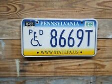 Pennsylvania Expired 2004 Handicap  License Plate ~ 8669T ~ Embossed picture