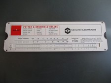 Vintage AMF Potter & Brumfield Relays Temperature vs Resistance Calculator Slide picture