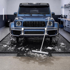 Garage Floor Containment Mat, 7'9"X16', Open-Close Drain Outlet picture