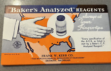 5 Vintage Blotters BAKER'S ANALYZED Laboratory Chemicals; Detroit MI; 1940's picture