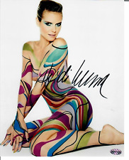 Heidi Klum Model SIGNED 8x10 PHOTO With COA TTM Seal 23G01575 picture