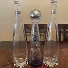 3 Top Shelf Celebrity Tequila Bottles Clase Azul Plata, Cincoro Reposado & Anejo picture
