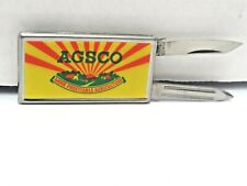 AGSCO Money Clip Advertising   With Knife & File #B60 by Barlow Vintage picture
