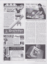 1939 Print Ad Royledge Shelving All dressed Up for a Nickel Illustration Pigtail picture