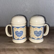 Vintage Country Kitchen Ceramic Salt & Pepper Shaker   1980s   Hearts picture