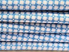 LOT Vintage Blue White Checked Gingham Feedsack Polka Dot 5 Matching picture