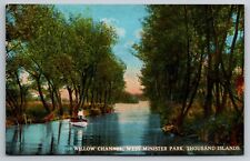 Willow Channel, West Minister Park. Thousand Islands, NY Postcard picture