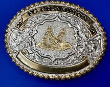 FC Champion 2004 Rodeo Cowboys barrel racing belt buckle California GYMKHANA picture
